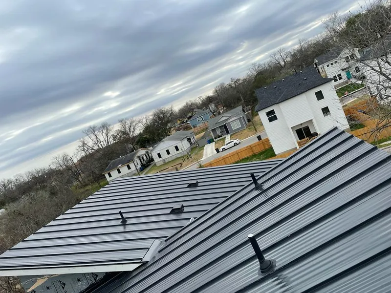 Standing seam metal roof panels with vents for Skylight Repair in Petersburg